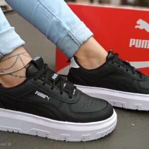 Tenis Plataforma Feminino Preto