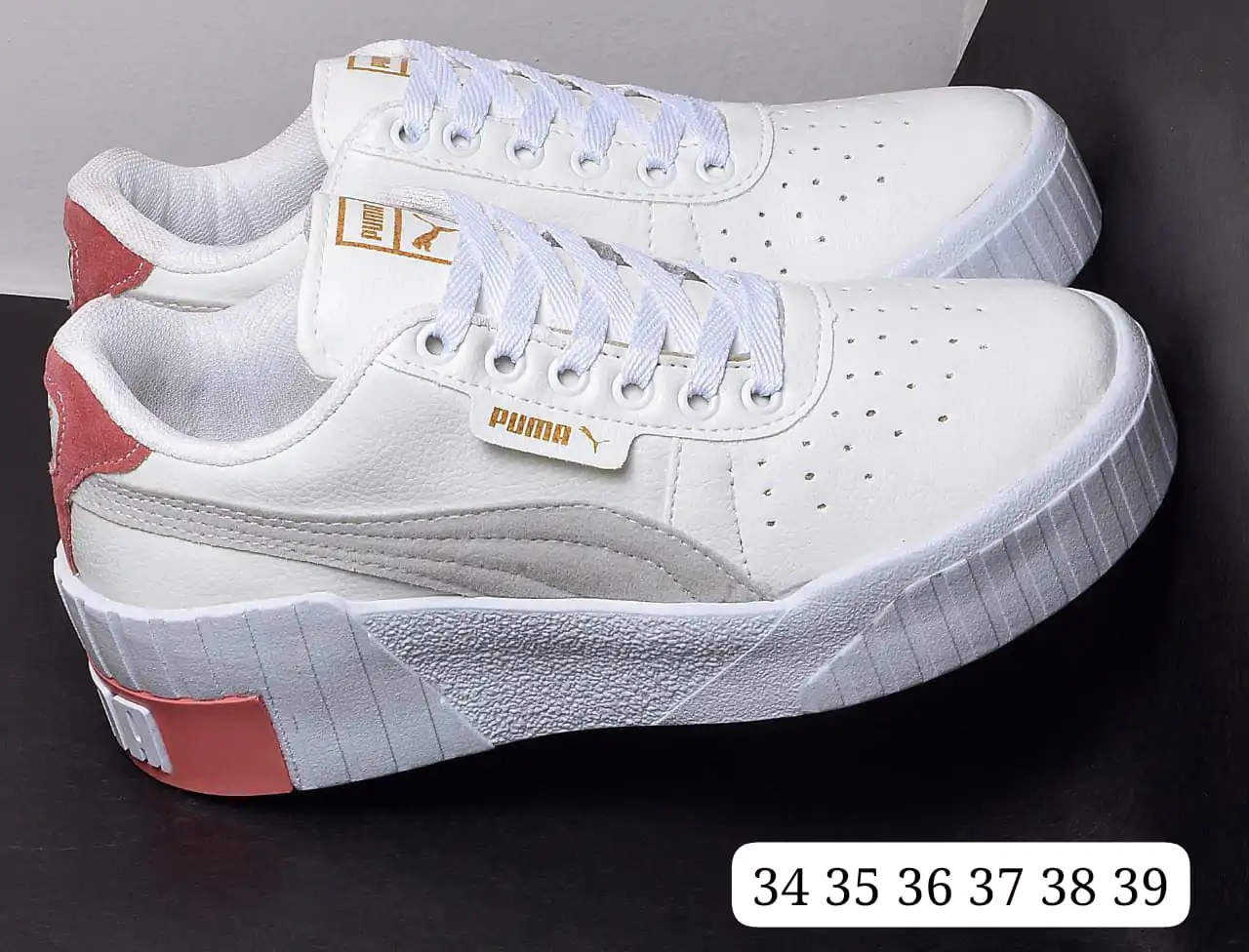 Puma Plataforma Feminino Branco e Cinza