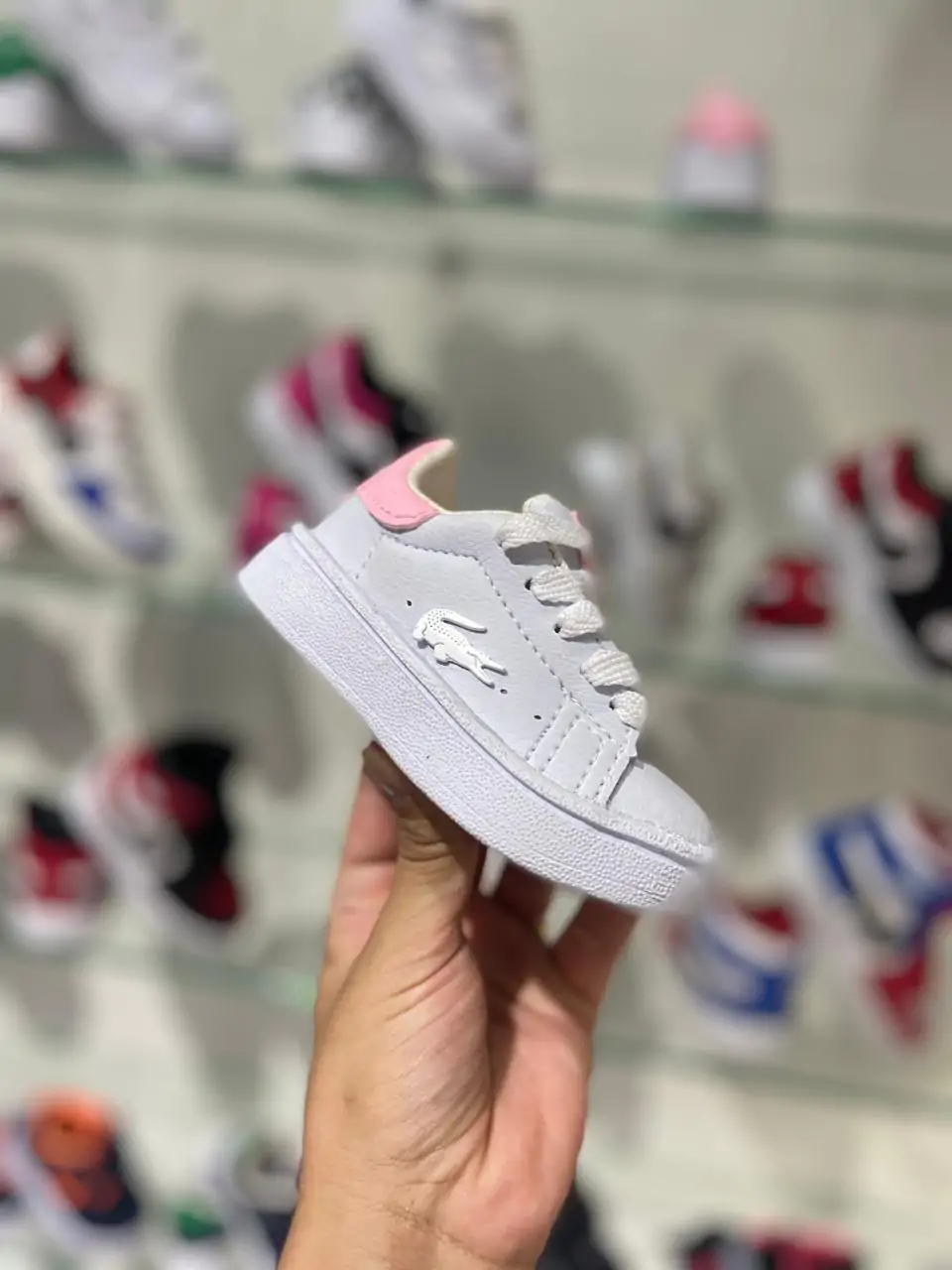 Mini Tenis Branco e Rosa