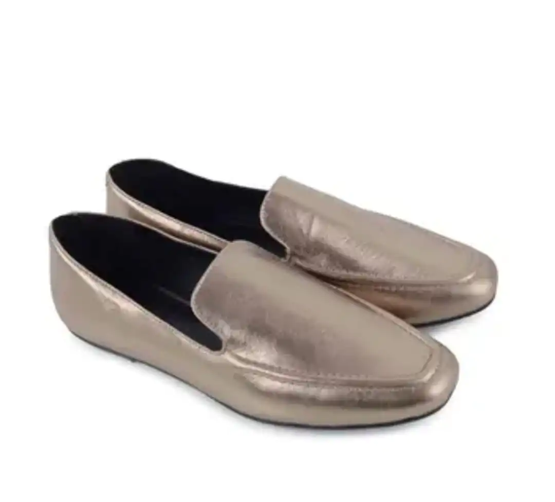 Sapatilha de Couro Dourado Tam 36