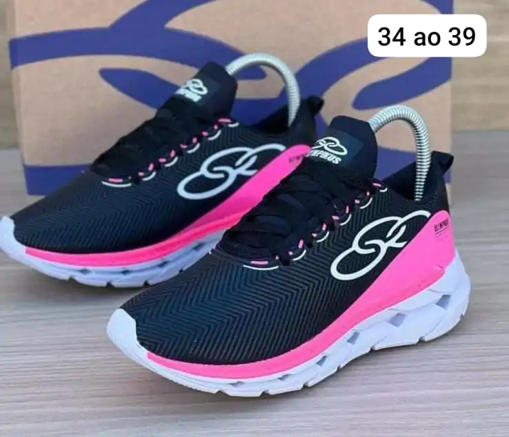 Tênis Casual Feminino Conforto Preto