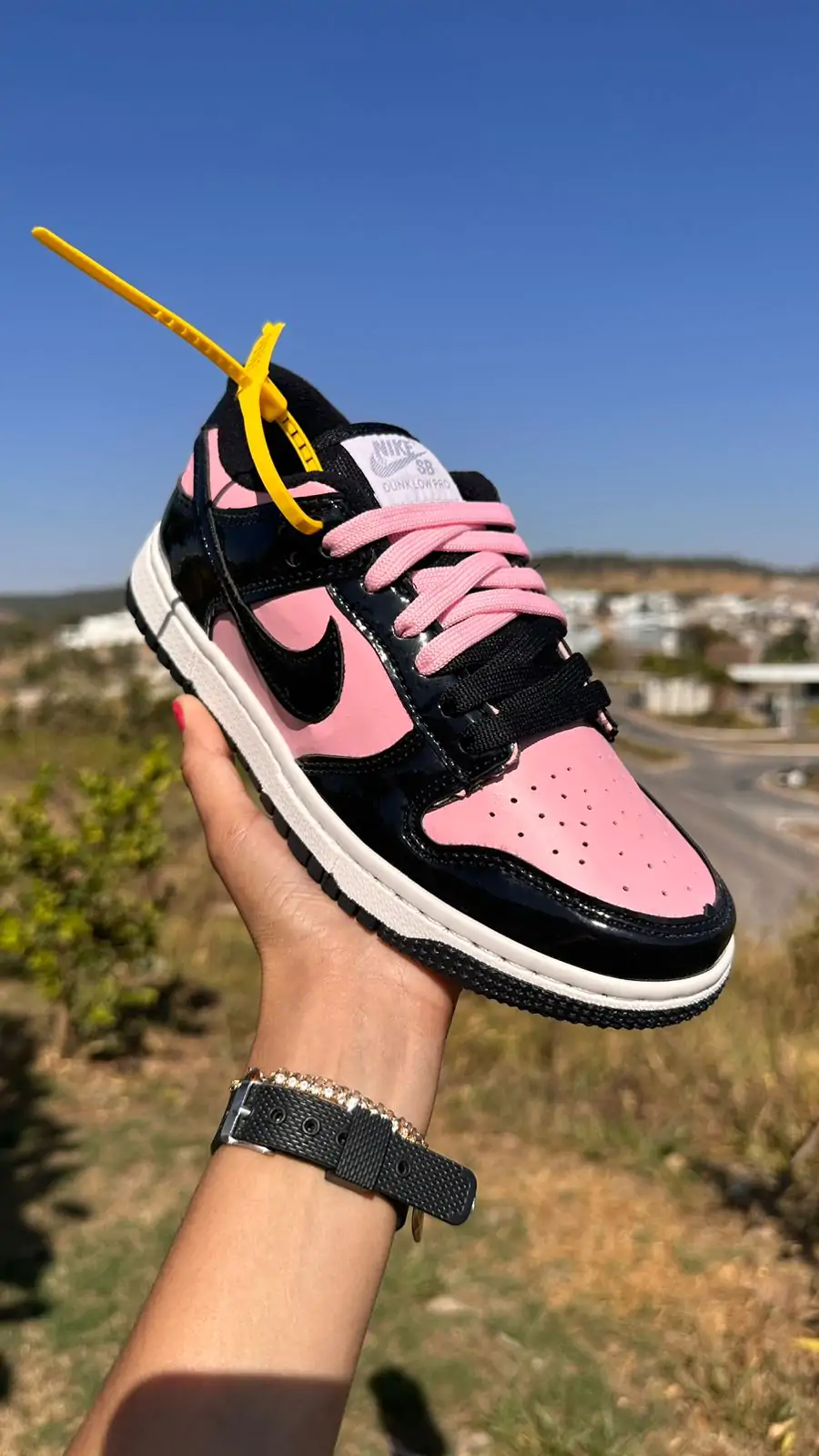 Nike Dunk Preto e Rosa