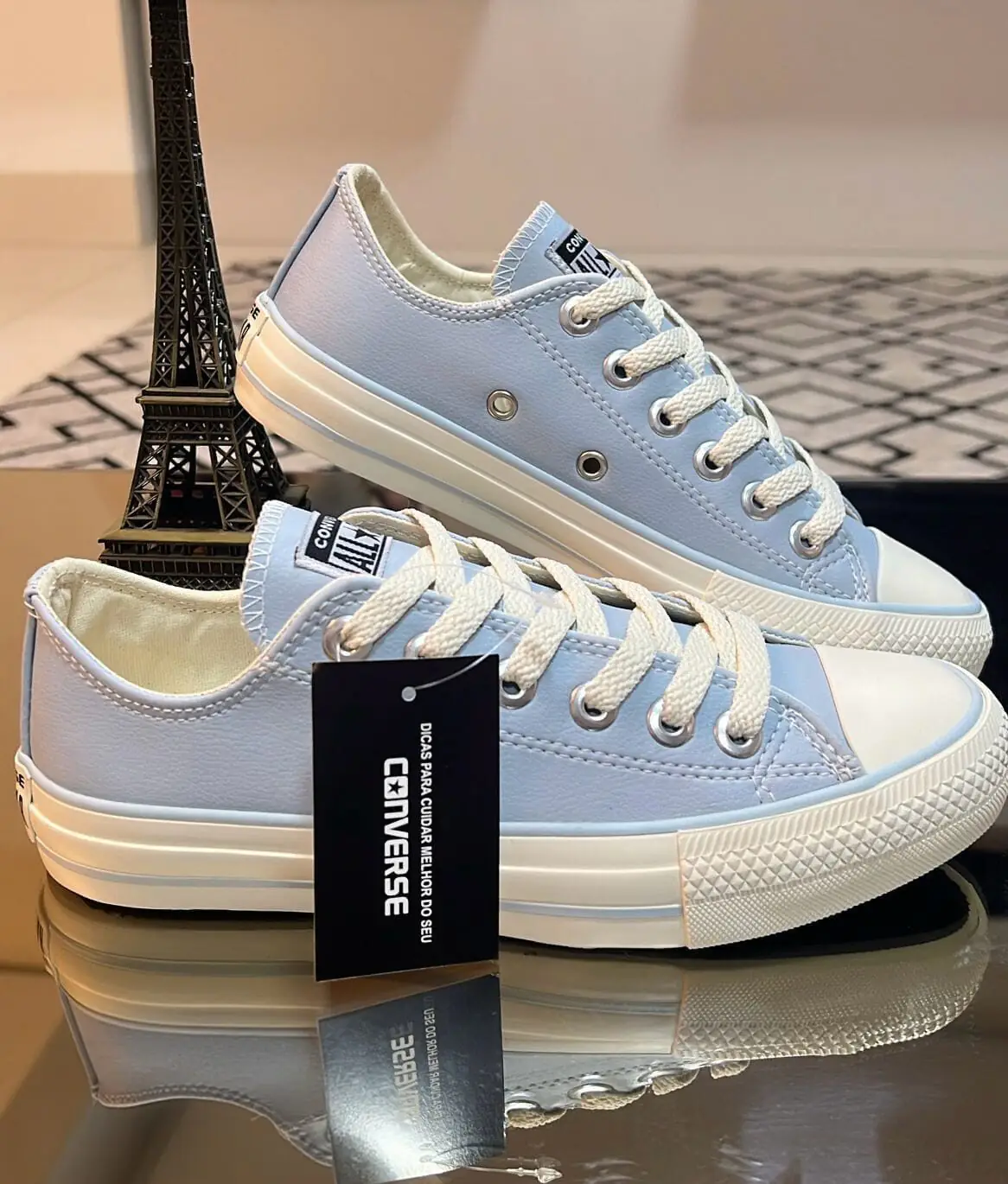 Tênis Converse Couro Azul